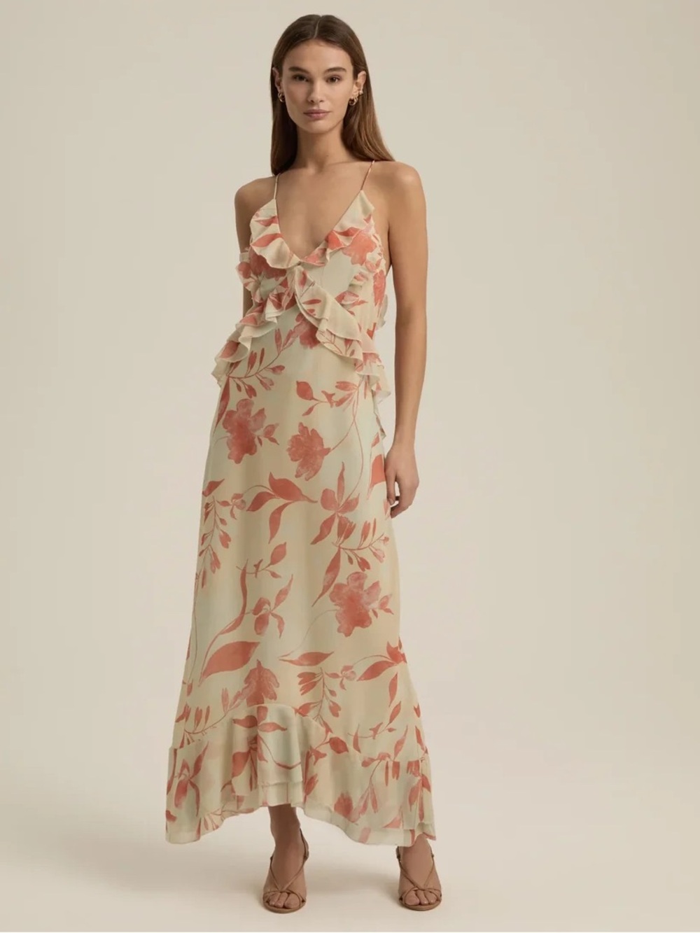 Favorite Daughter Who Me Ruffle Floral Dress Size Extra Large